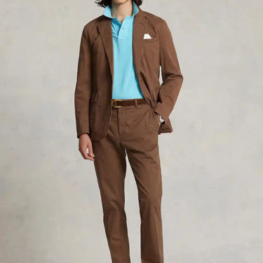 [BUNJANG] Polo Ralph Lauren Brown Stretch Chino Suit Set / [B+등급 36R-30] 폴로랄프로렌 브라운 스트레치 워싱 면치노셋업수트