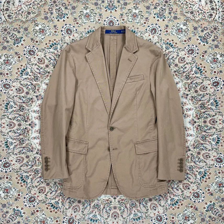 [BUNJANG] Polo Ralph Lauren Brown Stretch Chino Suit Set / [B+등급 36R-30] 폴로랄프로렌 브라운 스트레치 워싱 면치노셋업수트