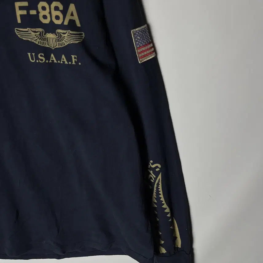 [BUNJANG] Avirex USAF Navy Long Sleeve / [Avirex] 아비렉스 USAF 롱슬리브