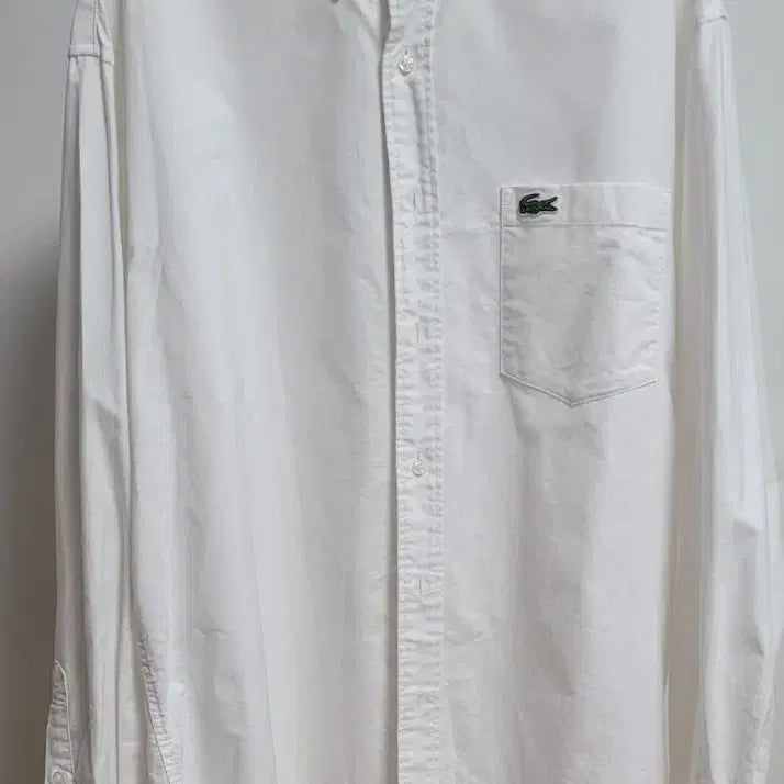 [SOLD OUT] 라코스테 릴렉스핏 화이트 셔츠 US M