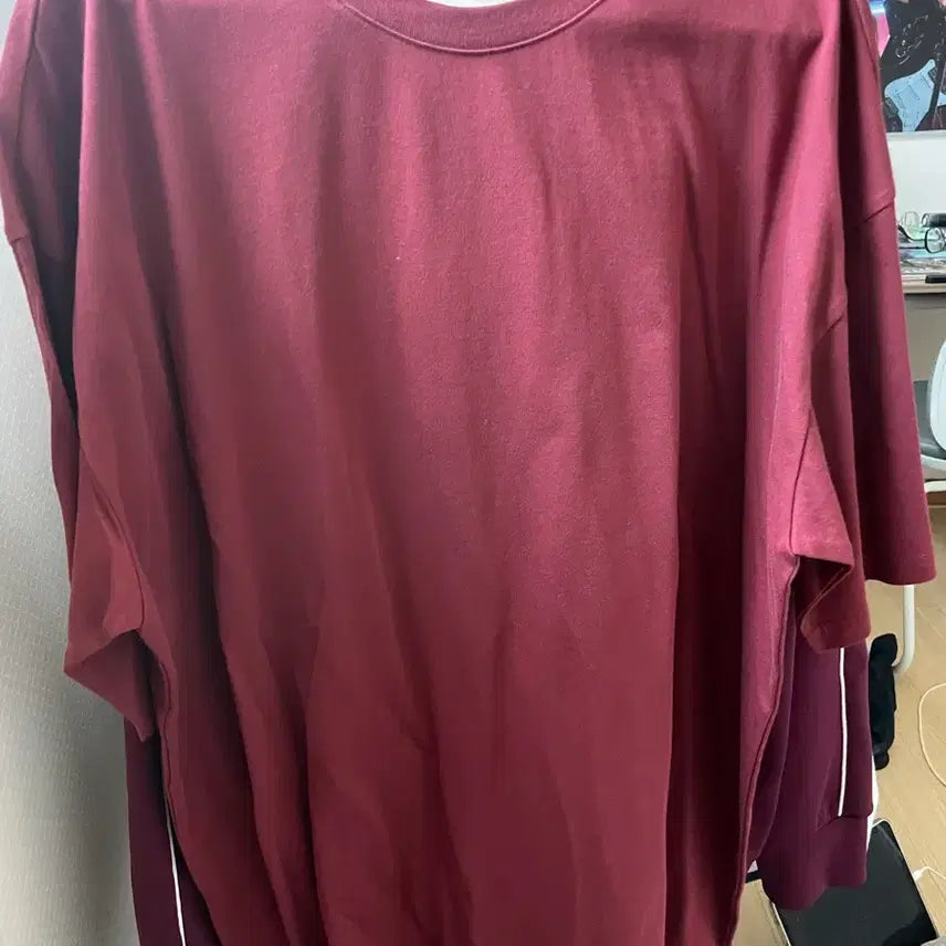 [SOLD OUT] 무직백수 계백순 버건디 반팔 2xl