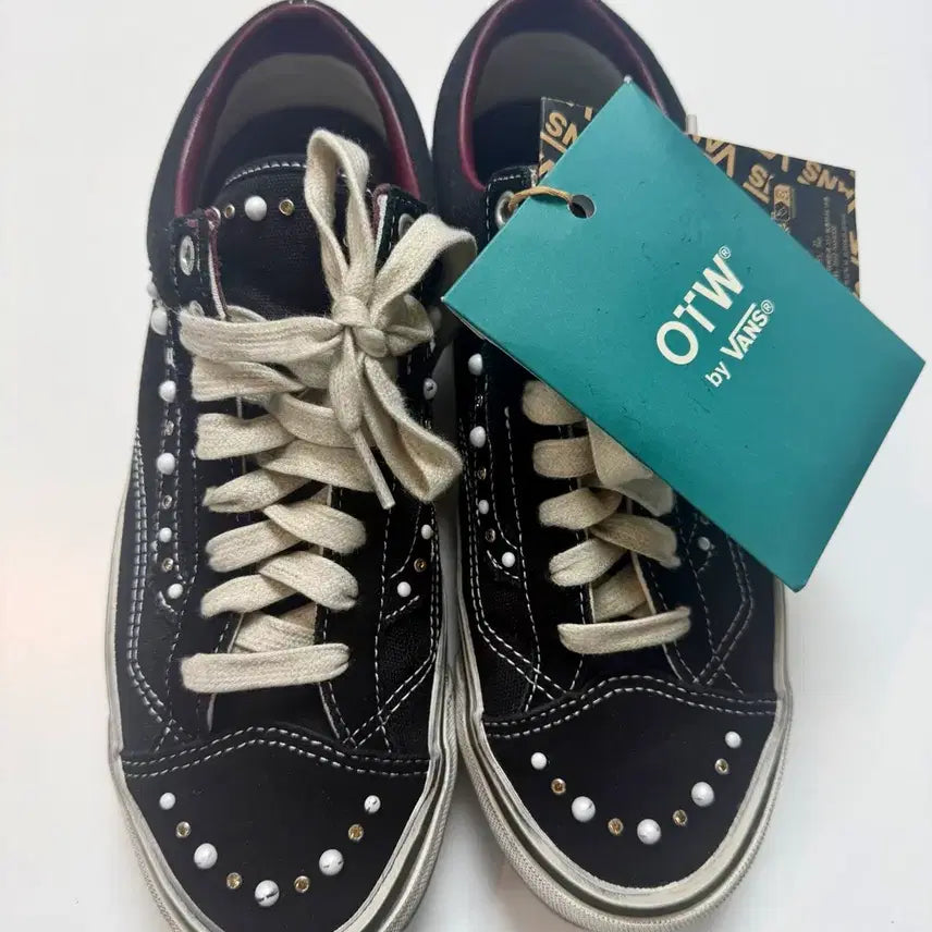 [BUNJANG] Vans OTW Old Skool Reissue Pearlized Black Sneakers / 반스 OTW 올드스쿨 리이슈 펄라이즈드 블랙 270mm