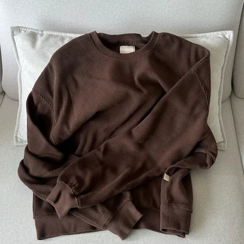 [BUNJANG] Ribbonbit Waffle Sweatshirt / 리본빛 Fin Waffle Sweatshirt