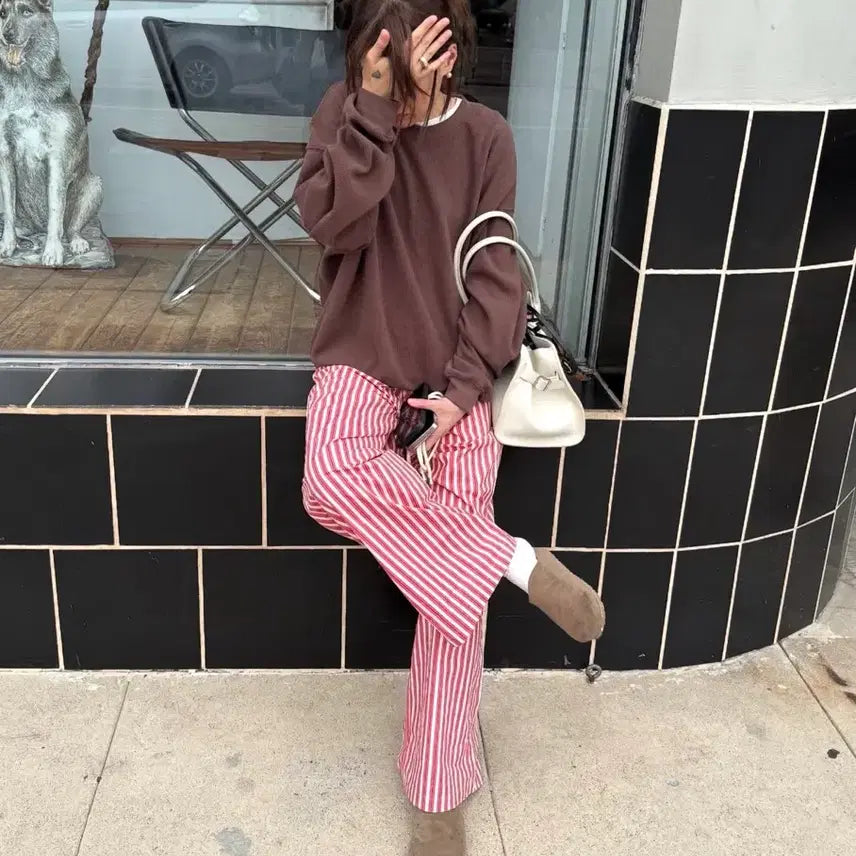 [BUNJANG] Ribbonbit Waffle Sweatshirt / 리본빛 Fin Waffle Sweatshirt