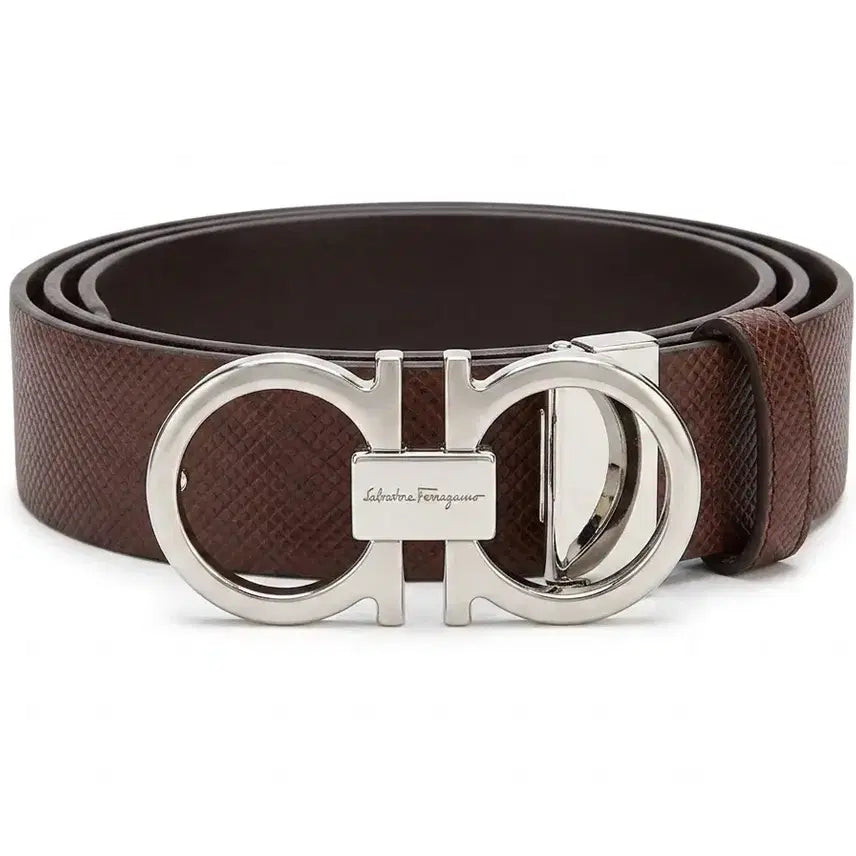 [BUNJANG] Ferragamo Gancini Belt Brown / 페라*모 간치니 벨트 브라운(새상품)