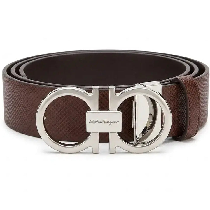 [BUNJANG] Ferragamo Gancini Belt Brown / 페라*모 간치니 벨트 브라운(새상품)