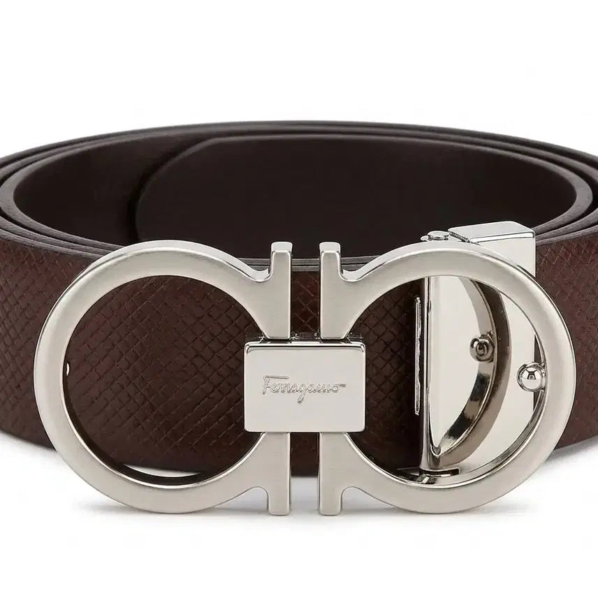 [BUNJANG] Ferragamo Gancini Belt Brown / 페라*모 간치니 벨트 브라운(새상품)