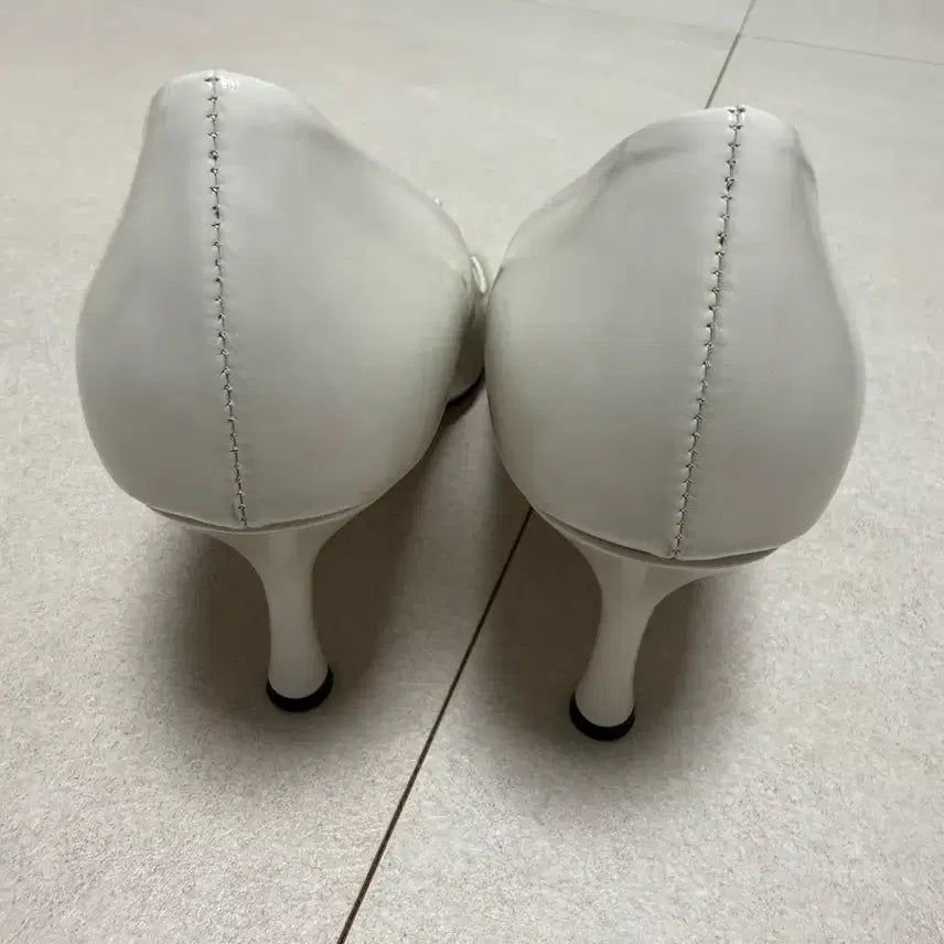 [BUNJANG] MULL Sheer Pearl Wedding Pumps / 뮬 MULL 웨딩슈즈 235사이즈