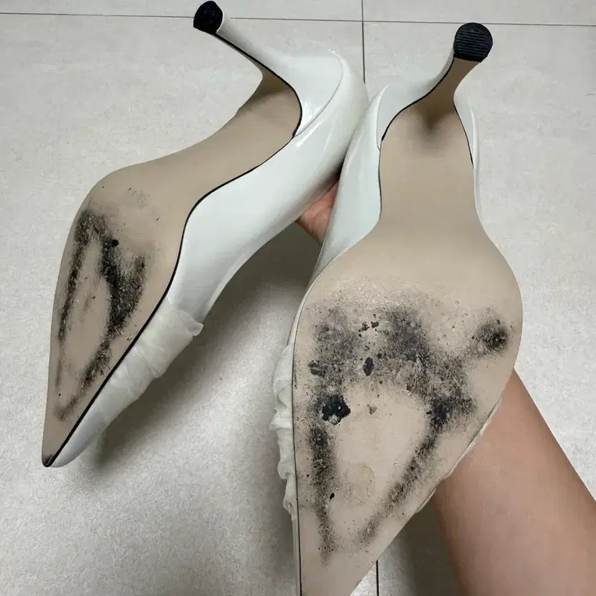 [BUNJANG] MULL Sheer Pearl Wedding Pumps / 뮬 MULL 웨딩슈즈 235사이즈