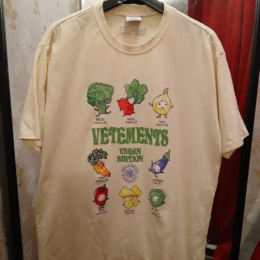 [SOLD OUT] 7/51 VETEMENTS 베트멍 비건 로고 오버사이즈 반팔티 XL