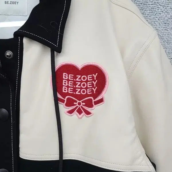 [BUNJANG] BE JOEY Black and Ivory Two-Tone Jacket / BE JOEY 크림 블랙 투톤 자켓 F