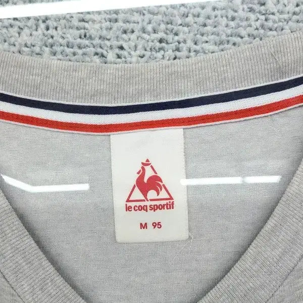 [BUNJANG] Le Coq Sportif Gray Short Sleeve T-shirt / 르꼬끄 스포츠 프린팅 라이트 그레이 반팔티 M 95