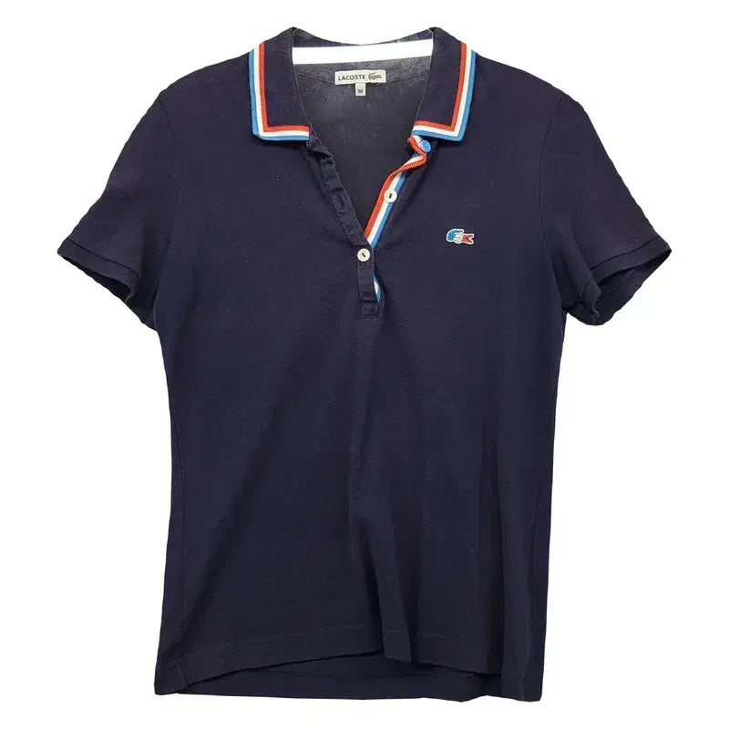 [BUNJANG] Lacoste Navy Logo Polo Shirt / 라코스테 네이비 로고 반팔 카라티 85