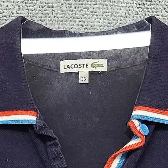 [BUNJANG] Lacoste Navy Logo Polo Shirt / 라코스테 네이비 로고 반팔 카라티 85
