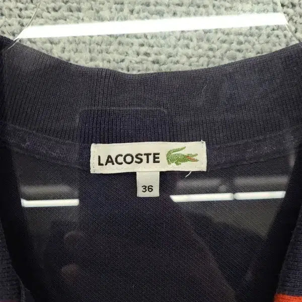 [BUNJANG] Lacoste Navy Logo Polo Shirt / 라코스테 네이비 로고 반팔 카라티 85