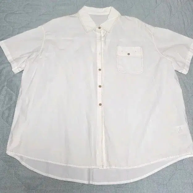 [BUNJANG] Roompacker White Shirt - Free Size / 룸패커 화이트 셔츠 F사이즈