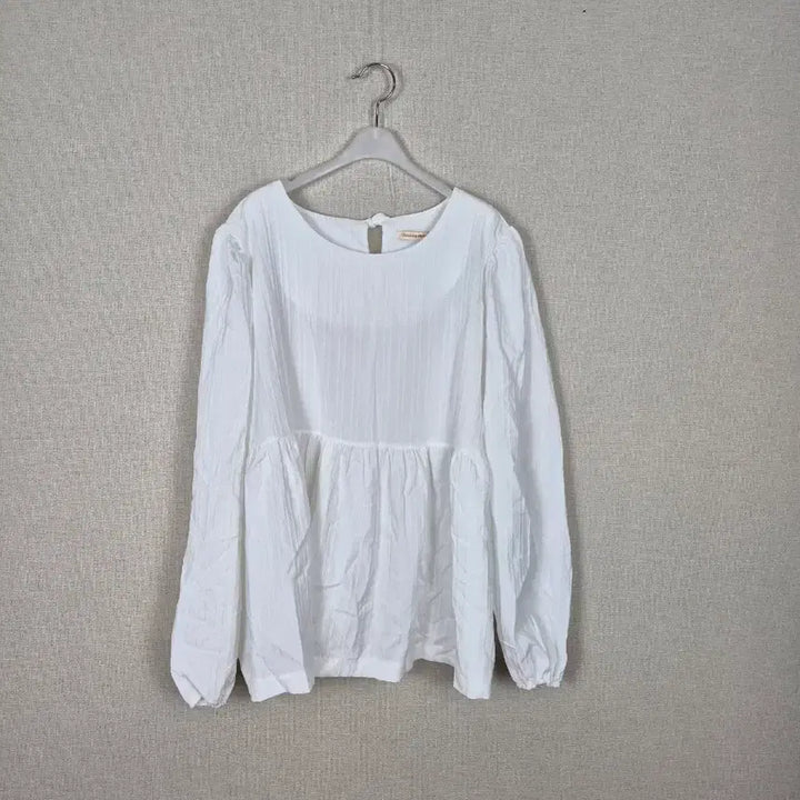 [BUNJANG] White Back Ribbon Blouse / 
