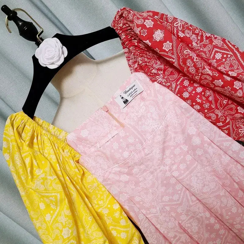 [SOLD OUT] 부티크 국내제작 페이즐리 원피스