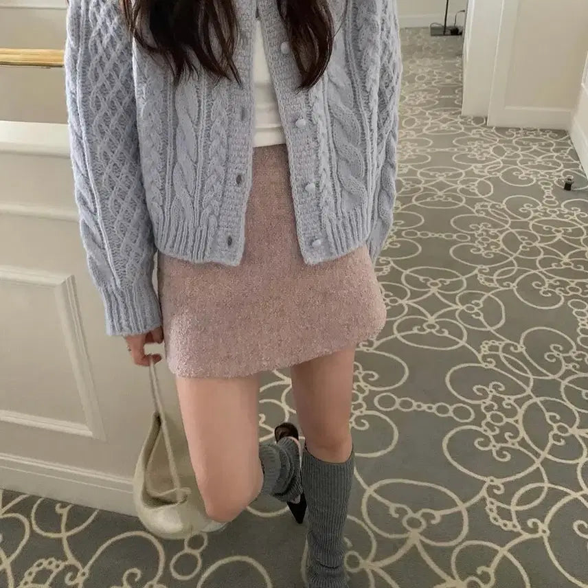 [BUNJANG] Pretty Young Thing Rainbow Skirt Lavender M / 프리티영띵 레인보우 스커트 연보라 m 새상품