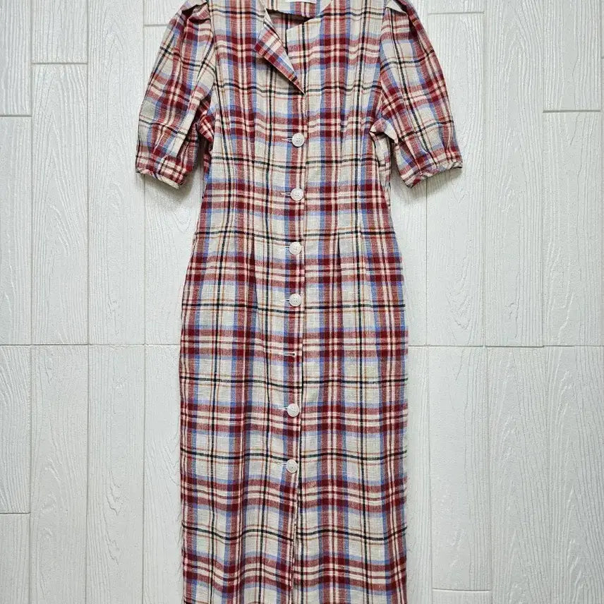 [BUNJANG] Check Midi Dress / 484. 체크미디원피스