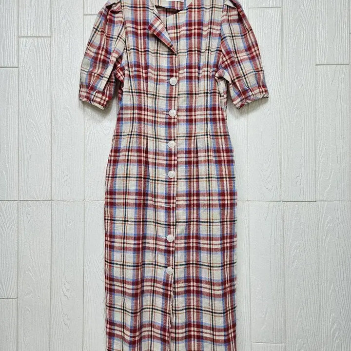 [BUNJANG] Check Midi Dress / 484. 체크미디원피스