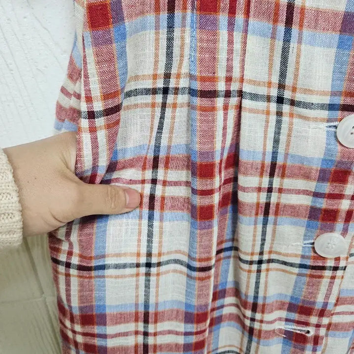 [BUNJANG] Check Midi Dress / 484. 체크미디원피스