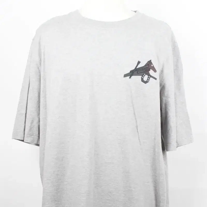 [BUNJANG] Hermes Equestrian Leather Patch Extre T-shirt XL / 에르메스 승마 가죽패치 에크스트르 티셔츠 XL
