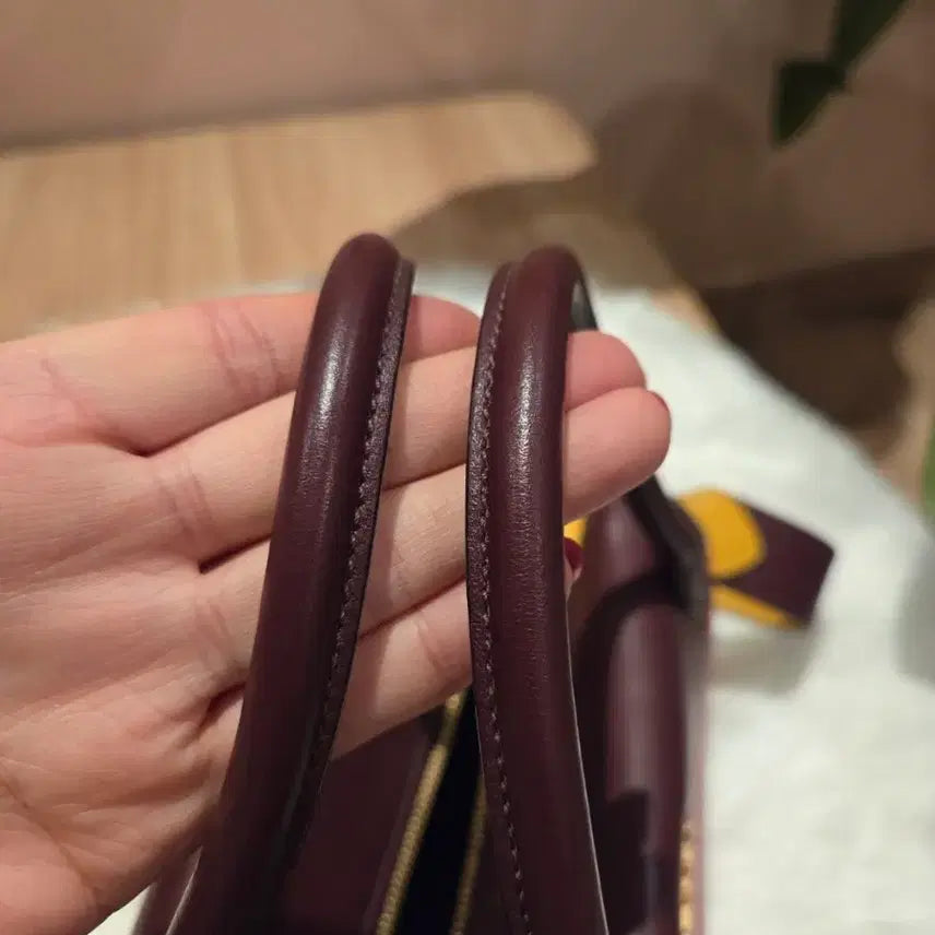 [BUNJANG] Prada Two-Tone Bowling Bag / 프라다 투톤 가방 숄더 스트랩 포함 (볼링백)