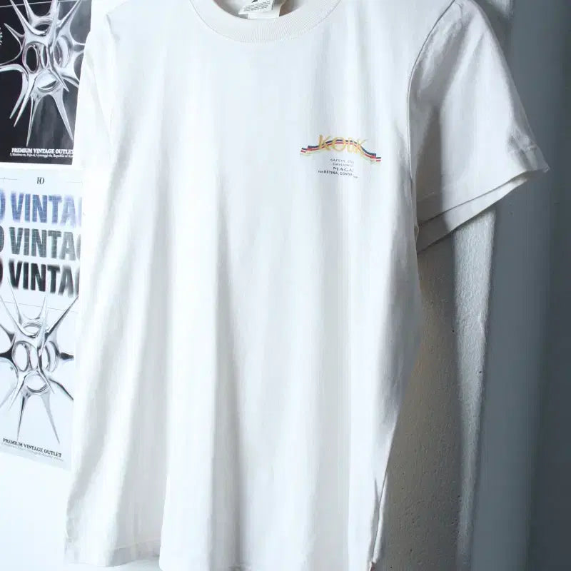 [BUNJANG] Kodak Big Logo White T-Shirt / W(L-XL) 코닥 반팔 티셔츠 빅로고 화이트 올드스쿨-1858A