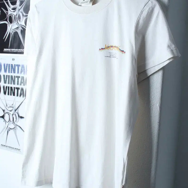 [BUNJANG] Kodak Big Logo White T-Shirt / W(L-XL) 코닥 반팔 티셔츠 빅로고 화이트 올드스쿨-1858A