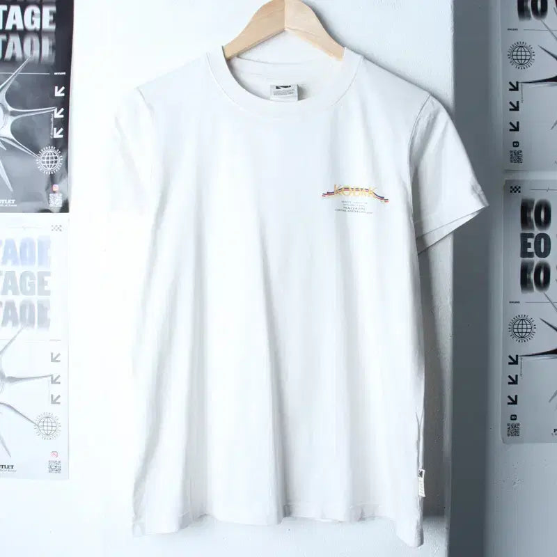[BUNJANG] Kodak Big Logo White T-Shirt / W(L-XL) 코닥 반팔 티셔츠 빅로고 화이트 올드스쿨-1858A