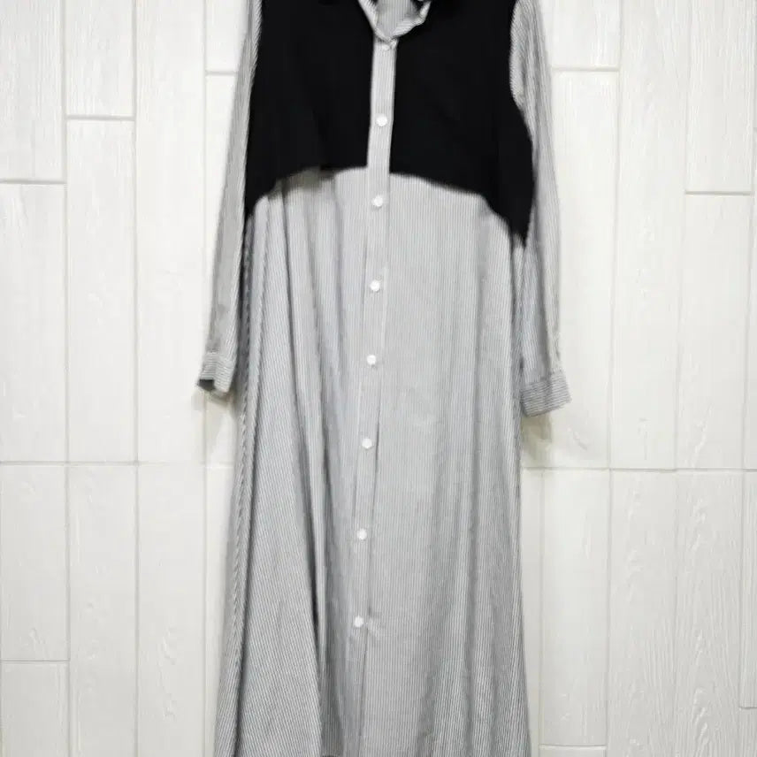 [BUNJANG] Striped Shirt Dress / 478.스트라이프 셔츠원피스
