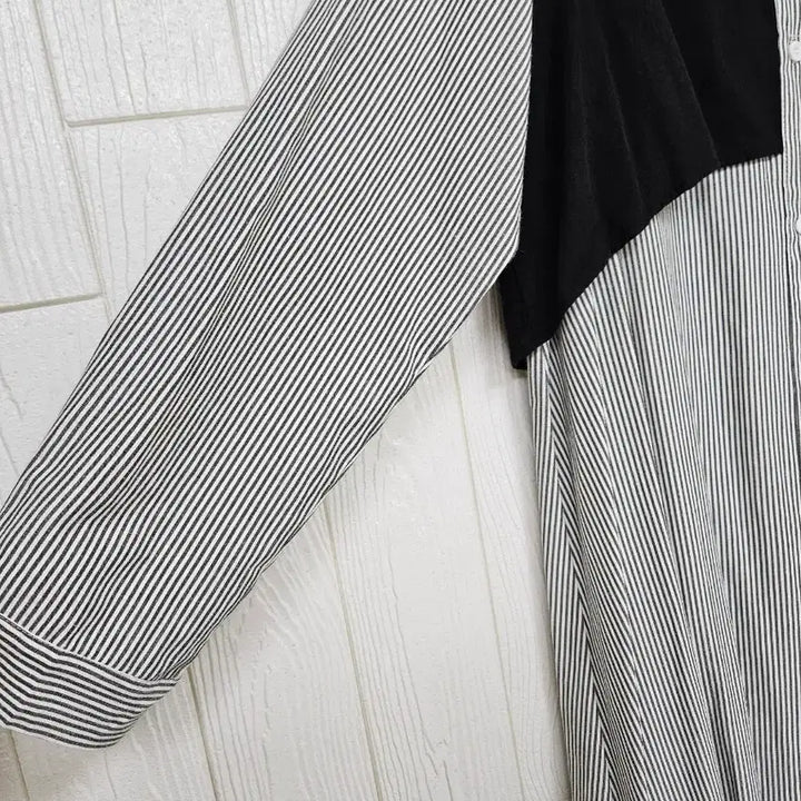 [BUNJANG] Striped Shirt Dress / 478.스트라이프 셔츠원피스