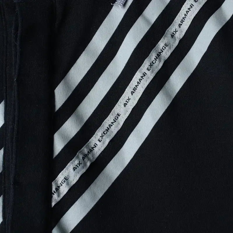 [BUNJANG] Armani Polo Shirt Black Limited Edition / (M-L) 아르마니 반팔 카라 티셔츠 완장 블랙 놈코어 한정판-1858E