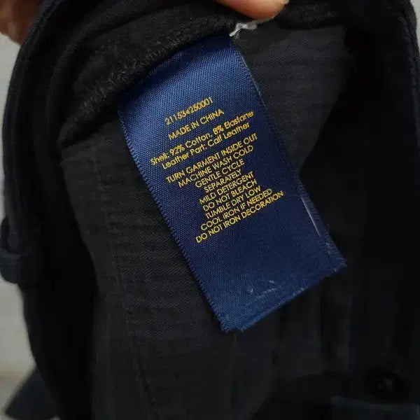 [BUNJANG] Polo Ralph Lauren Black Biker Fit Pants / 폴로 랄프로렌 블랙 바이커핏 바지 160/72A
