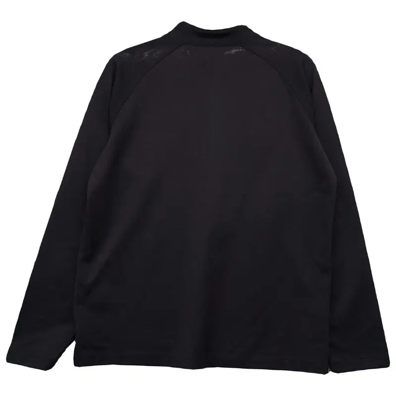 [BUNJANG] The North Face Black Logo Training Half-Zip Long Sleeve Shirt / 노스페이스 블랙 로고 트레이닝 반집업 긴팔티 M