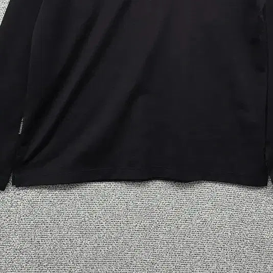 [BUNJANG] The North Face Black Logo Training Half-Zip Long Sleeve Shirt / 노스페이스 블랙 로고 트레이닝 반집업 긴팔티 M