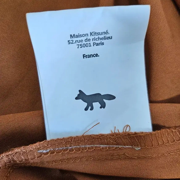 [BUNJANG] Maison Kitsune Fox Embroidered Wool Shirt / 메종키츠네 폭스 자수 울 셔츠 110