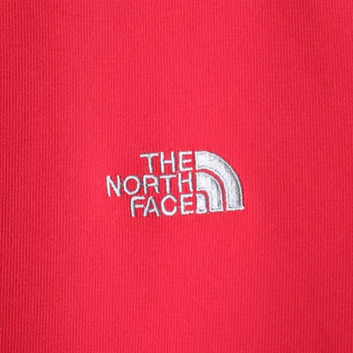 [BUNJANG] The North Face Polo Shirt Half Zip Red / (M-L) 노스페이스 반팔 카라 티셔츠 기능성 반집업 레드-18590
