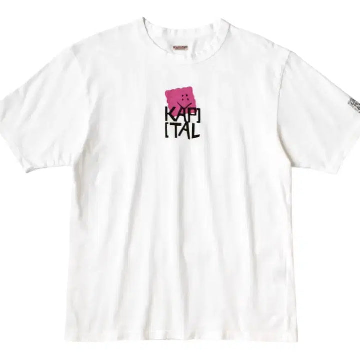 [BUNJANG] Capital 20 Tenjiku Cookie Crew T-shirt Pink / 캐피탈 20 텐지쿠 쿠키 크루 티셔츠 핑크