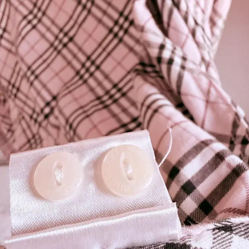 [BUNJANG] Burberry Pink Check Shirt / 버버리 핑크 체크 셔츠