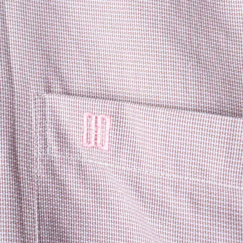 [BUNJANG] Daks Patterned Short Sleeve Polo Shirt / (M-L) 닥스 반팔 카라 티셔츠 셔츠 남방 패턴 레드-18593