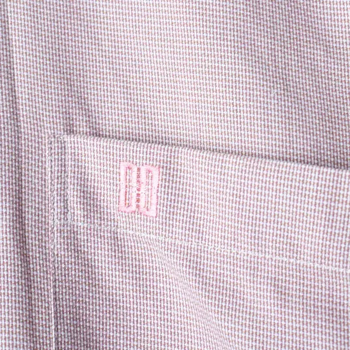 [BUNJANG] Daks Patterned Short Sleeve Polo Shirt / (M-L) 닥스 반팔 카라 티셔츠 셔츠 남방 패턴 레드-18593