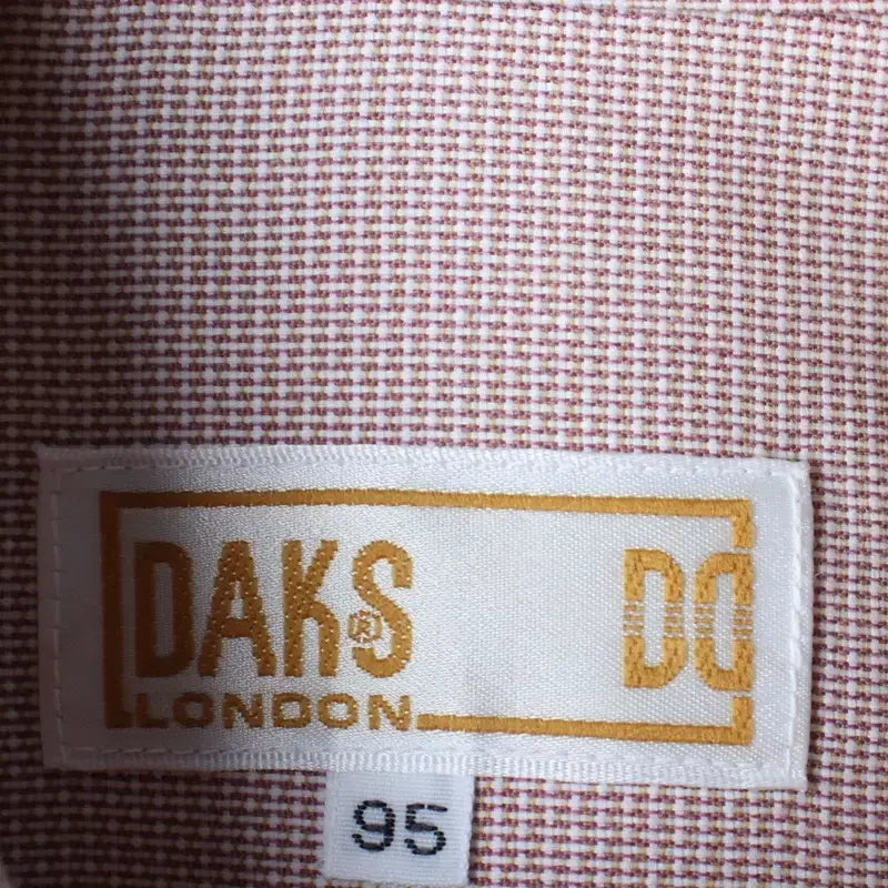 [BUNJANG] Daks Patterned Short Sleeve Polo Shirt / (M-L) 닥스 반팔 카라 티셔츠 셔츠 남방 패턴 레드-18593