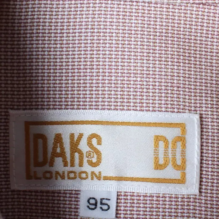 [BUNJANG] Daks Patterned Short Sleeve Polo Shirt / (M-L) 닥스 반팔 카라 티셔츠 셔츠 남방 패턴 레드-18593
