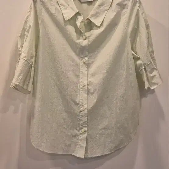 [BUNJANG] DeWL Green Blouse / 듀엘  55-66   연그린  바스락  블라우스