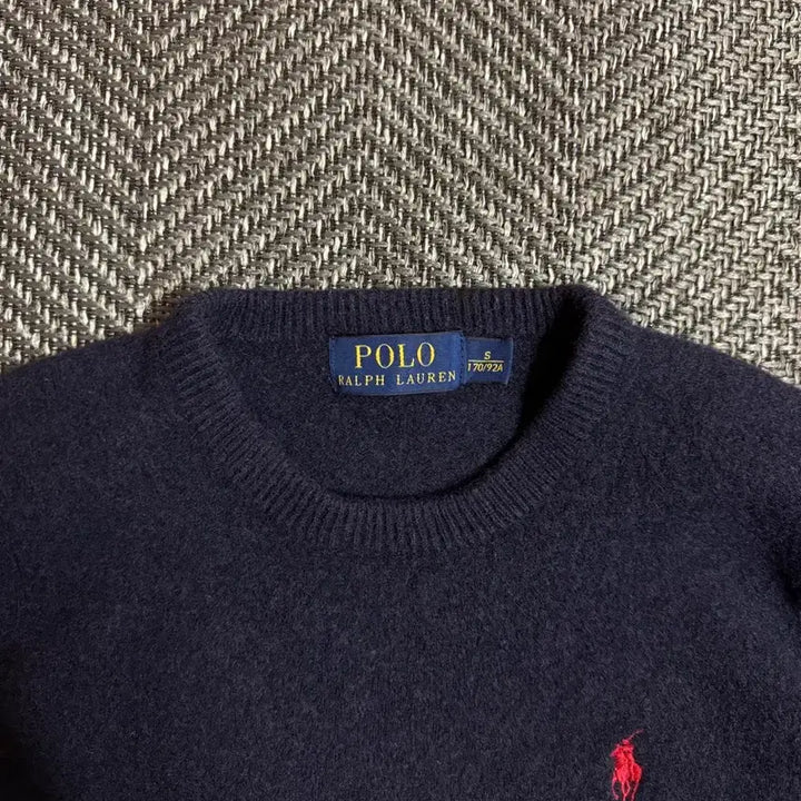[BUNJANG] Polo Ralph Lauren Navy Lambswool Knit Sweater / 폴로 랄프로렌 네이비 램스울 니트 S