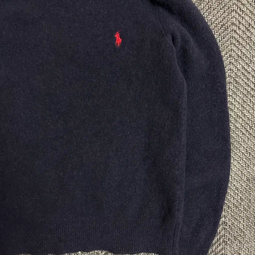 [BUNJANG] Polo Ralph Lauren Navy Lambswool Knit Sweater / 폴로 랄프로렌 네이비 램스울 니트 S
