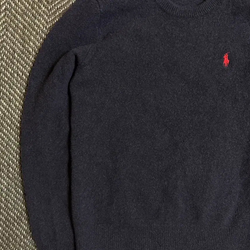 [BUNJANG] Polo Ralph Lauren Navy Lambswool Knit Sweater / 폴로 랄프로렌 네이비 램스울 니트 S