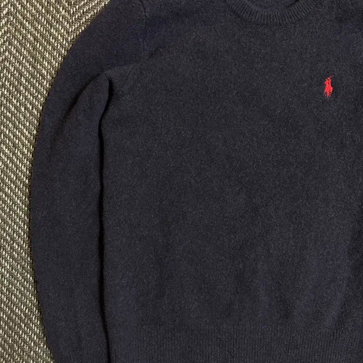 [BUNJANG] Polo Ralph Lauren Navy Lambswool Knit Sweater / 폴로 랄프로렌 네이비 램스울 니트 S